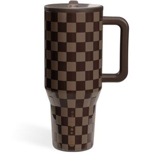 NWOT! HydroJug Brown Checkered Water Bottle